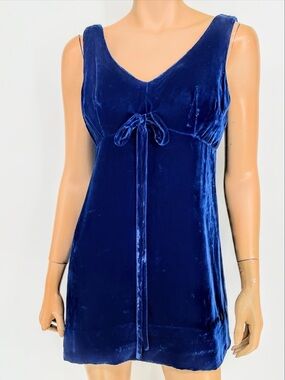 Blue Velvet Sleep Chemise - Women Intimates